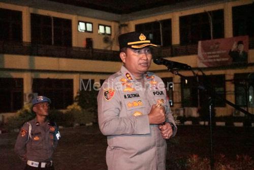 Kapolres Cilegon, AKBP Martua Raja Taripar Laut Silitongan. Foto Daeng Yusvin