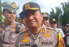 Kapolres Cilegon, AKBP Martua Raja Taripar Laut Silitonga. Foto Daeng Yusvin