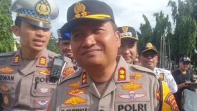 Kapolres Cilegon, AKBP Martua Raja Taripar Laut Silitonga. Foto Daeng Yusvin