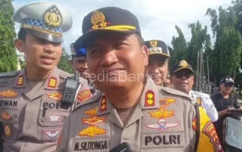 Kapolres Cilegon, AKBP Martua Raja Taripar Laut Silitonga. Foto Daeng Yusvin