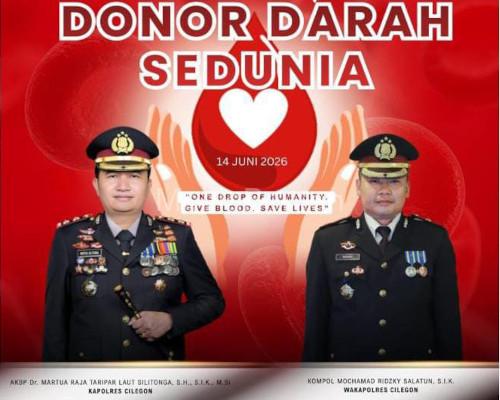 Ucapan Kapolres Cilegon, AKBP Martua Raha Taripar Laut Silitonga. Foto Daeng Yusvin