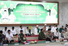 Peringatan Isra Miraj di Polres Cilegon. Foto Daeng Yusvin