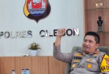 Kapolres Cilegon, AKBP Martua Raja Taripar Laut Silitonga. Foto Daeng Yusvin