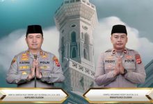 Kapolre cilegon, AKBP Martua Raja Taripar Laut Silitonga dan Wakapolres Cilegon, Kompol M Ridzky Salatun. Foto Daeng Yusvin