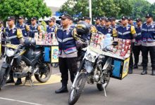 Pengerahan Box Warbinling Polres Cilegon. Foto Daeng Yusvin