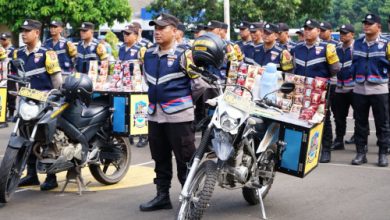 Pengerahan Box Warbinling Polres Cilegon. Foto Daeng Yusvin