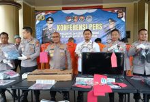 Jumpa Pers Kapolres Serang, Akbp Condro Sasongko. Foto: YOno