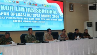 Pemaparan arus mudik di Kabupaten Lebak. Foto Antara