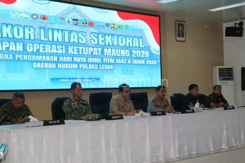 Pemaparan arus mudik di Kabupaten Lebak. Foto Antara