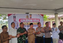 Kapolres Serang, AKBP Andri Kurniawan melakukan kunjungan kerja ke Mapolsek Kopo. foto Yono
