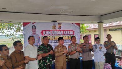 Kapolres Serang, AKBP Andri Kurniawan melakukan kunjungan kerja ke Mapolsek Kopo. foto Yono