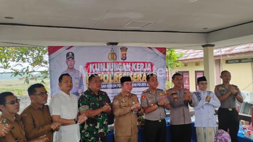 Kapolres Serang, AKBP Andri Kurniawan melakukan kunjungan kerja ke Mapolsek Kopo. foto Yono