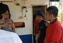 Kapolres Serang, AKBP Condro Sasongko cek lokasi tabrakan KA dan Minibus Daihatsu. Foto: Yono