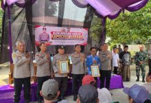 Kpolres Serang, AKBP Andri Kurniawan berkunjung ke Polsek Tirtaya. Foto Yono
