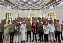 Polres Serang menggelar doa bersama lintas agama. Foto Yono