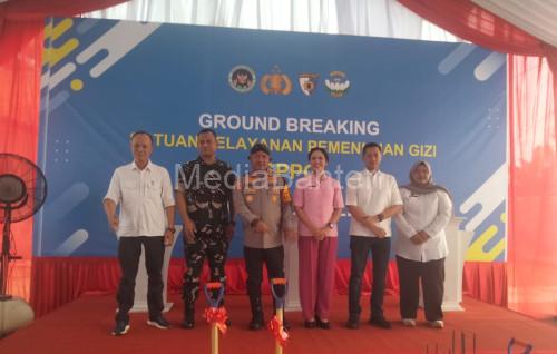 Kapolres Serang, AKBP Condro Sasongko ikuti groundbreaking SPPG. Foto: Yono