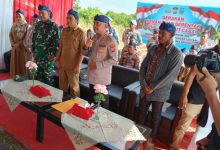 Kapolres Serang, AKBP Condro Sasongko zoom meeting dengan Kapolri soal peremian Gedung Poliran. Foto: Yono