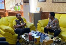 Kapolres Serang, AKBP Wiwin Setiawan berkunjung ke Ketua DPRD Kab Serang. Foto: Yono