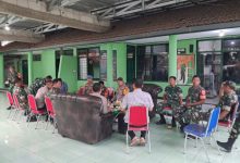 Kapolres Serang, AKBP Condro Sasongko berkunjung ke Koramil Pamarayan. Foto: Yono