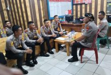 Kapolres Serang, AKBP Condro Sasongko berikan materi dasar reskrim. Foto: Yono