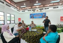 Kapolres Serang, AKBP Andri Kurniawan menggelar silaturahmi dengan insan pers. Foto Yono