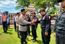 Kapolres Serang, AKBP Condro Sasongko pimpin apel ketupan 2025. Foto: Yono