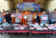 Pemgungkapan kasus yang dilakukan Kapolres Serang, AKBP Condro Sasongko. Foto Yono