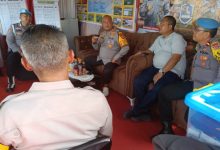 Kapolres Serang, AKBP Condro Sasongko di Pos Pengamanan Nataru. Foto Yono