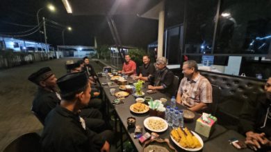 Kapolres Serang, AKBP Condro Sasongko menerima rombongan PSHT Kabupaten Serang. Foto: Yono