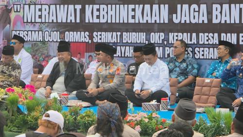Kapolres SErang, AKBP Andri Kurniawan gelar silaturahmi Sabuk Kamtibmas. Foto Yono