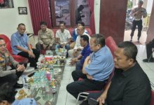 Kapolres Serang, AKBP Moehamad Probandono Bobby Danuardi berkunjung ke serikat pekerja. Foto Yono