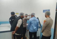Kapolres Serang, AKBP Andri Kurniawan sidak ke dapur SPPG di Ciruas. Foto Yono