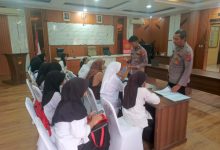 Kapolres Serang, AKBP Condro Sasongko sosialisasikan SPMB SMA Kemala Turana Bhayangkara. Foto Yono