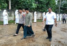Kapolrels Serang, AKBP Andri Kurniawan kunjung kerja ke Ponpes Shohibul Iman Tunjung Teja. Foto Yono
