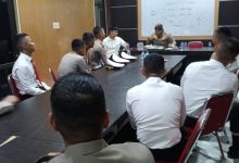 Kapolres Serang, AKBP Condro Sasongko memberikan pesan ke Siswa Latja Taruna Akpol. Foto: Yono