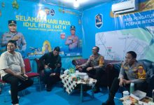 Kapolres Serang, AKBP Andri Kurniawan mencek Pos Pengamanan OPerasi Ketupat Maung 2026. Foto Yonno