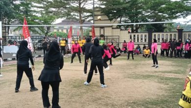 Turnamen Bola Voli dan Mini Soccer dari Polres Serang. Foto Yono