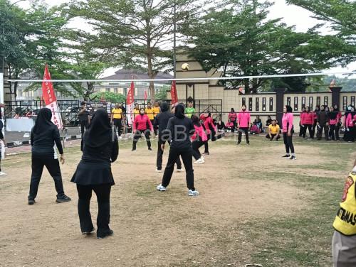 Turnamen Bola Voli dan Mini Soccer dari Polres Serang. Foto Yono