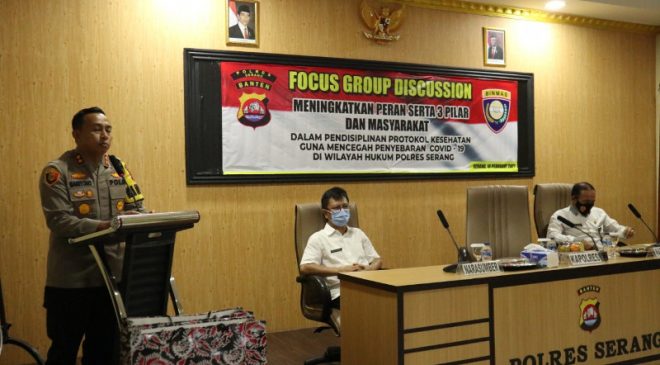 Polres Serang Gelar Fgd Soal Pembentukan Posko Ppkm Skala Mikro