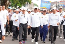 Kapolri, Jenderal Pol Listiya Sigit Prabowo hadiri jalan santai kick off HPN 2026 di Serang. Foto Antara