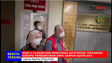 Asda 2 Cilegond ditetapkan tersangka korupsi depo sampah. Foto: Erling Cristin