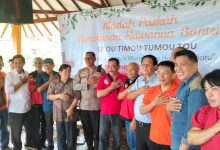 Kerukunan Kawanua Banten gelar Paskah Bersama. Foto Daeng Yusvin