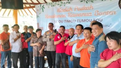 Kerukunan Kawanua Banten gelar Paskah Bersama. Foto Daeng Yusvin