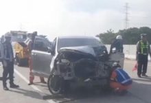 Kecelakaan di JalanTol Solo - Ngawi yang menewaskan satu warga Jombang Wetan, Kota Cilegon. Foto Daeng Yusvin