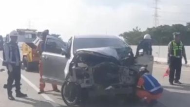 Kecelakaan di JalanTol Solo - Ngawi yang menewaskan satu warga Jombang Wetan, Kota Cilegon. Foto Daeng Yusvin