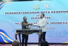 Kejaksaan Agung dan Dewan Pers melakukan kerjasama penegakan hukum hingga kemerdekaan pers. Foto: Antara
