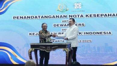 Kejaksaan Agung dan Dewan Pers melakukan kerjasama penegakan hukum hingga kemerdekaan pers. Foto: Antara