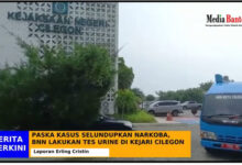 BNN gelar tes urine di Kejari Cilegon. Foto: Erling Cristin