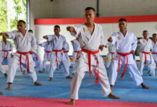 Kejuaraan Karate Menkav 2 Mar antar Satlak Pasmar 2. Foto: Ahmad Munawir - Menkav 2 Mar
