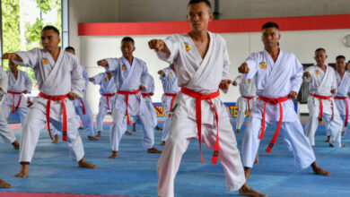 Kejuaraan Karate Menkav 2 Mar antar Satlak Pasmar 2. Foto: Ahmad Munawir - Menkav 2 Mar